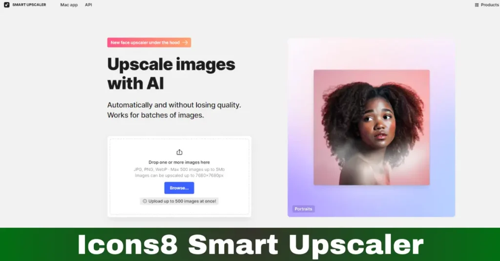 Icons8 Smart Upscaler AI Image Extender