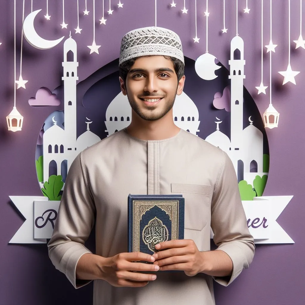 Boy Ai Ramadan Mubarak Image Editing 2024