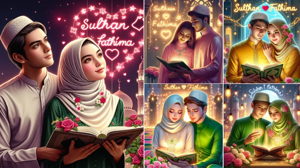 Ramadan Mubarak Islamic Couple Photos 2024