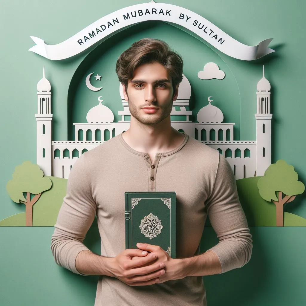 Bing Ai Ramadan Mubarak Boy Image 2024
