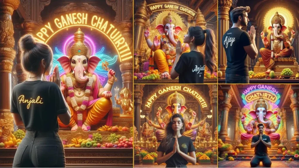 Create Ai Ganesh Chaturthi Name Image Editing 2024