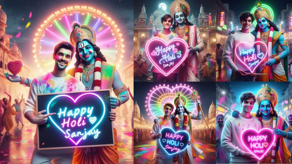 Easy Steps to Create Ai Viral Holi Name Images with Krishna 2024