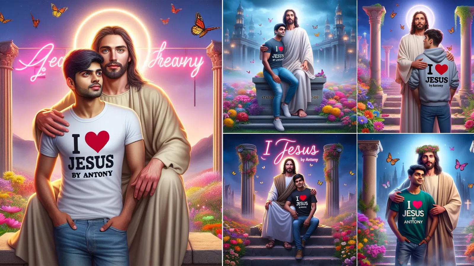 Ai Trending Jesus Christ Name Image Editing 2024 | Bing Ai Boy And ...