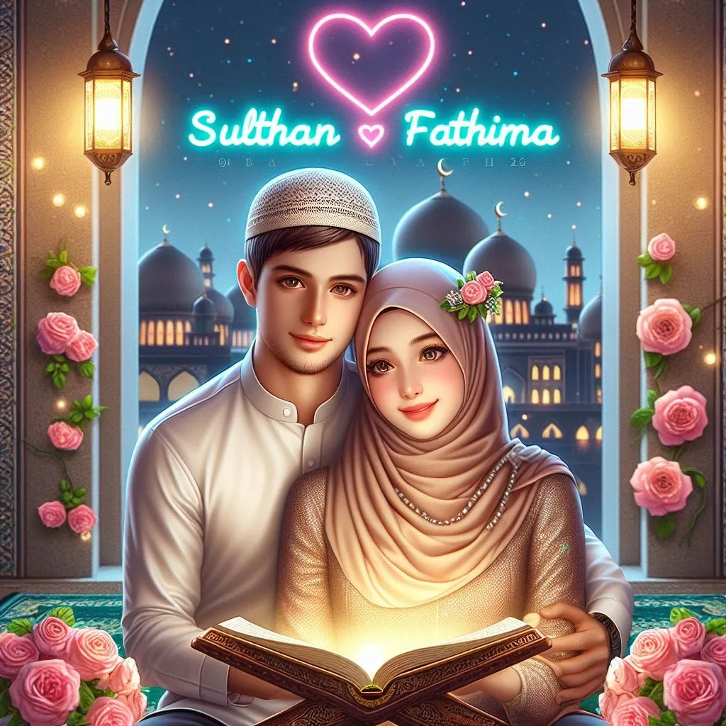 Ramadan Mubarak Ai Couple Images 2024