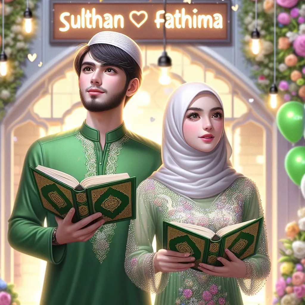 Ramadan Mubarak Islamic Couple Photos 2024