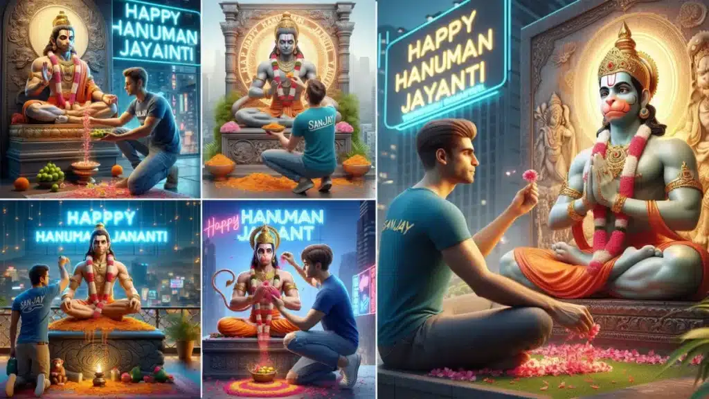 Spark Your Creativity with Ai Hanuman Jayanti Name Image Editing 2024