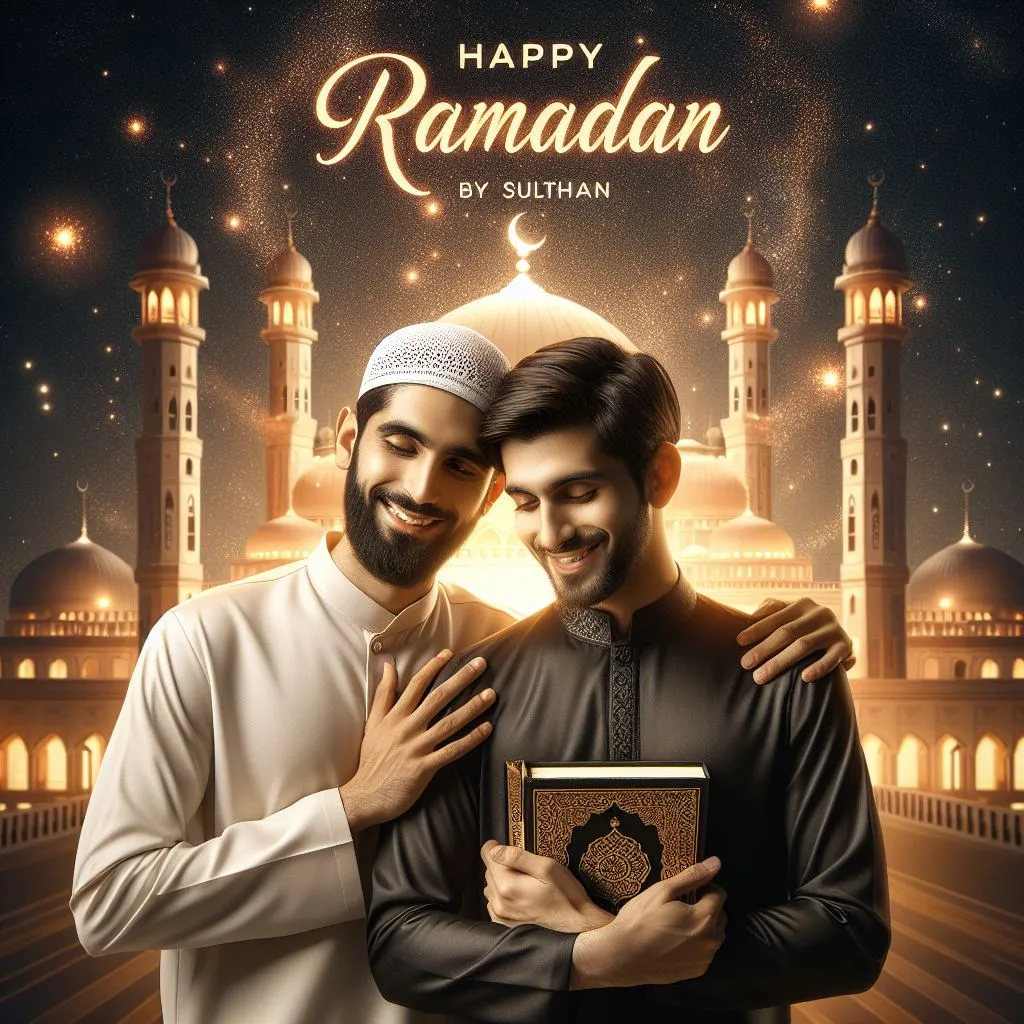 AI Ramadan Mubarak Name Wishes Image