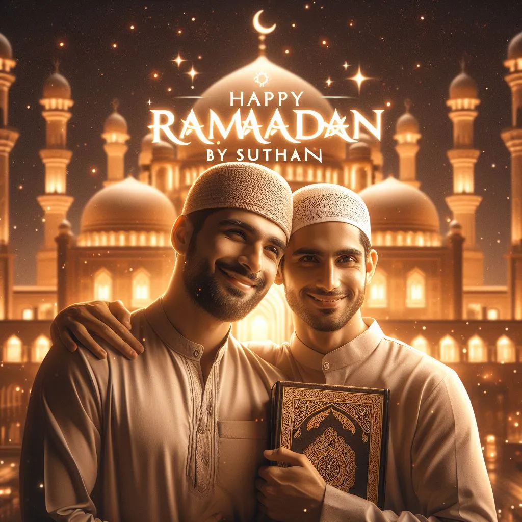 AI Ramadan Mubarak Name Wishes Image
