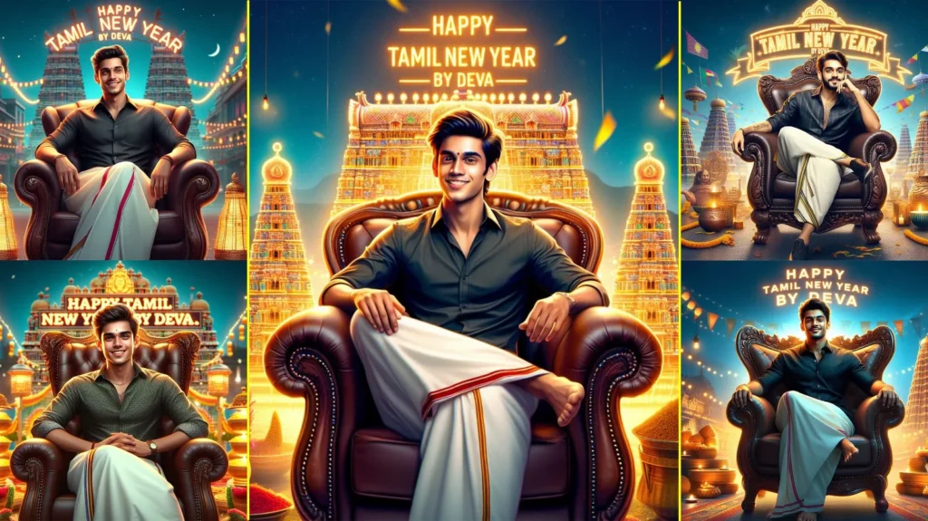AI Tamil New Year Boy Name Image