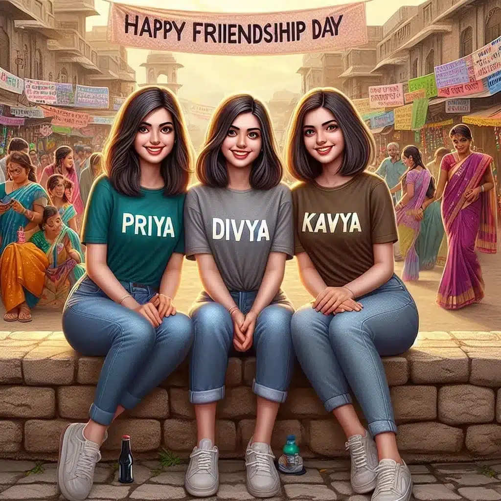 Girls Happy Friendship Day Prompt