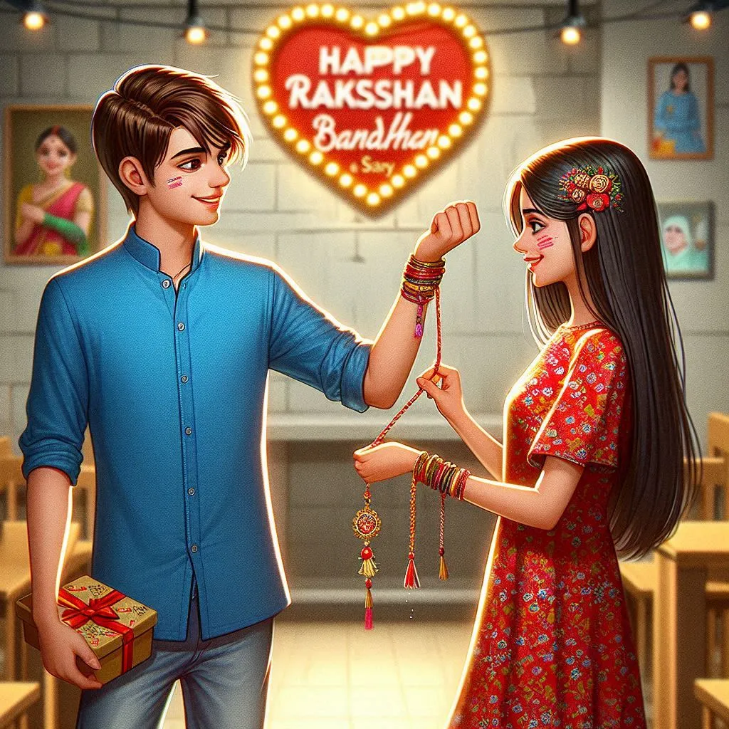 2024 Happy Raksha Bandhan AI Image