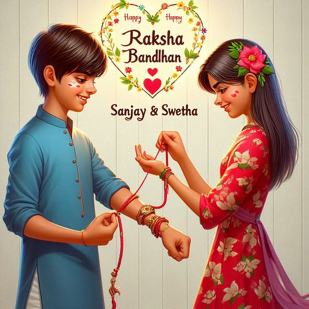 2024 Happy Raksha Bandhan AI Image