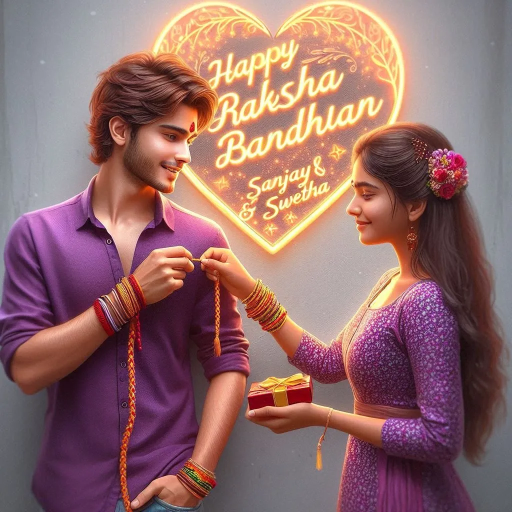 2024 Happy Raksha Bandhan AI Photo