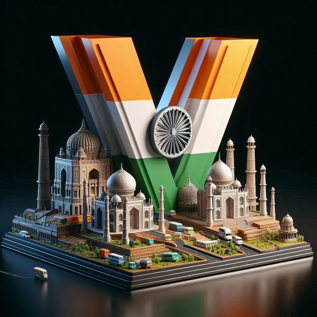 AI Independence Day 3D Name Image