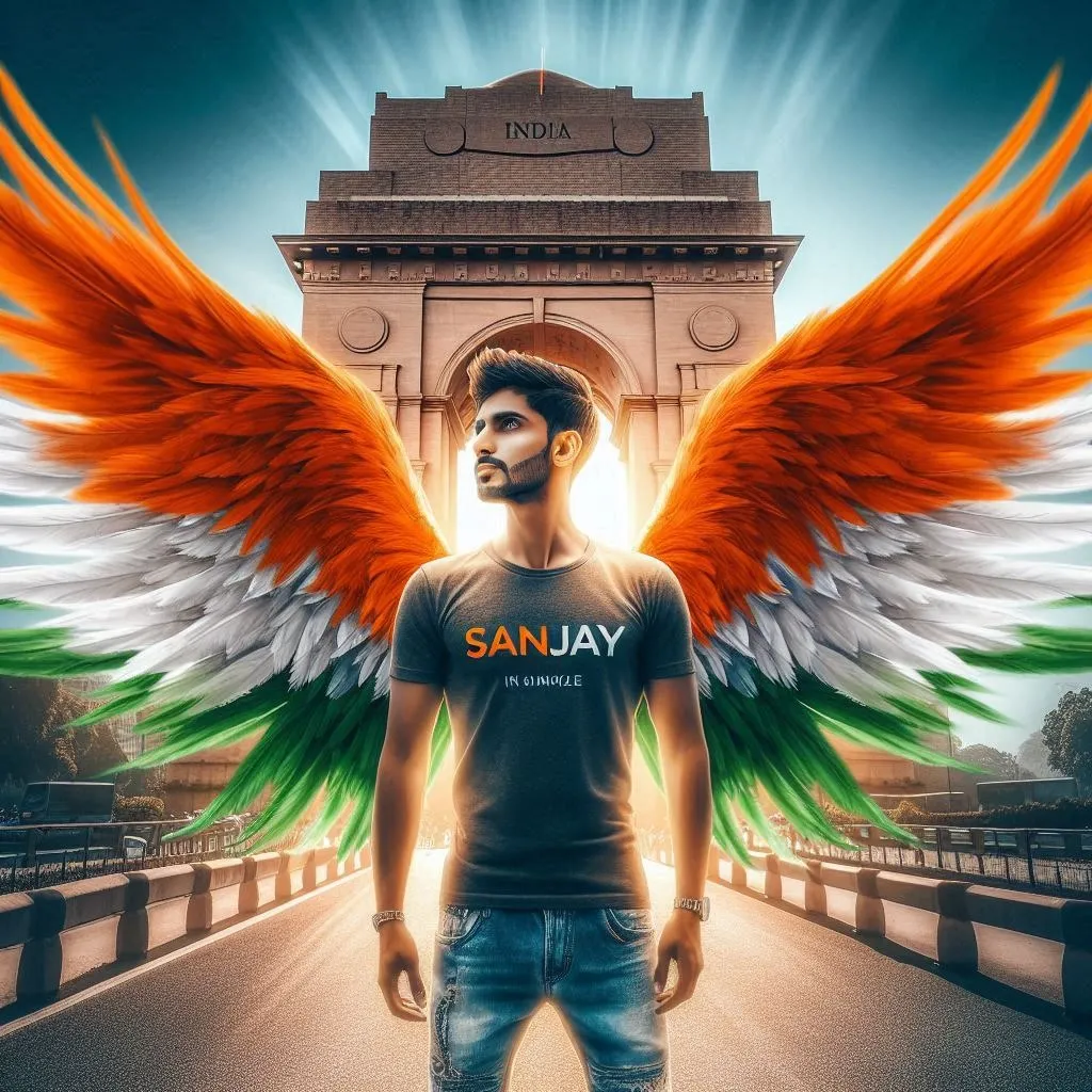 AI Independence Day [Beautiful Wings] Boys Name Image Free Prompt