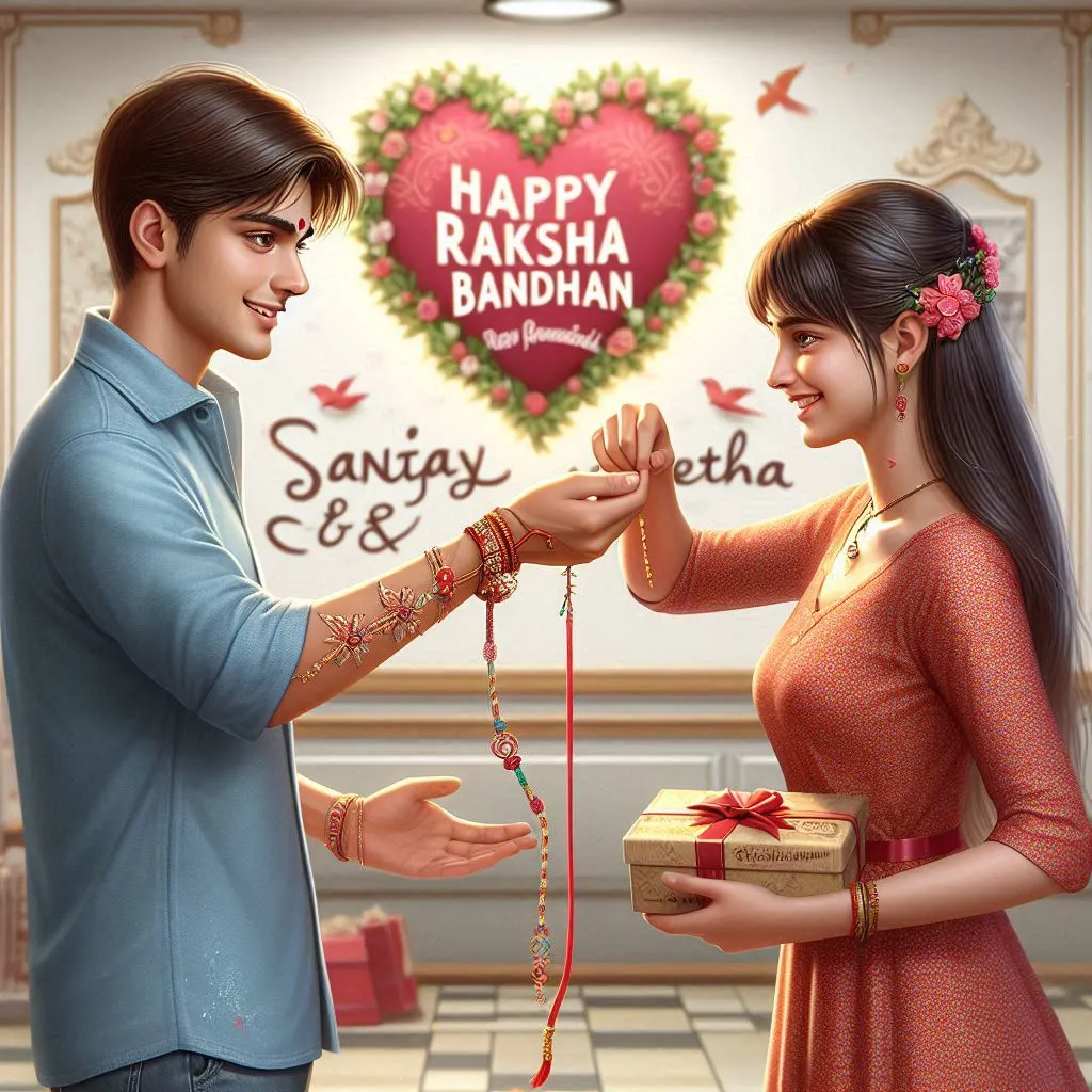 2024 Happy Raksha Bandhan AI Image