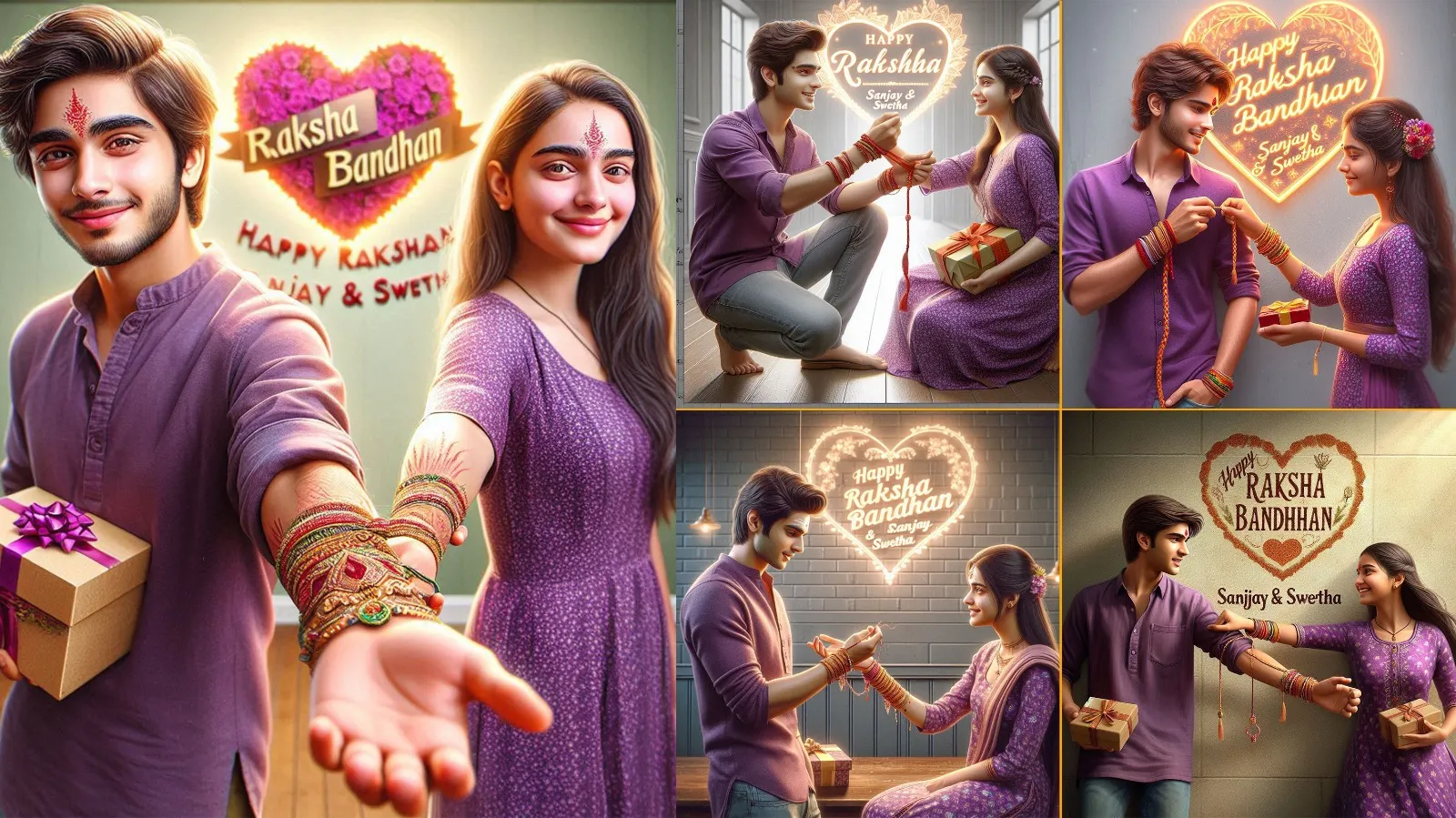 AI Raksha Bandhan 1 Prompt: Celebrate 2024 Raksha Bandhan With A ...