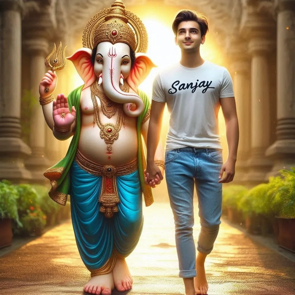 Create Stunning AI Ganesh Chaturthi Image