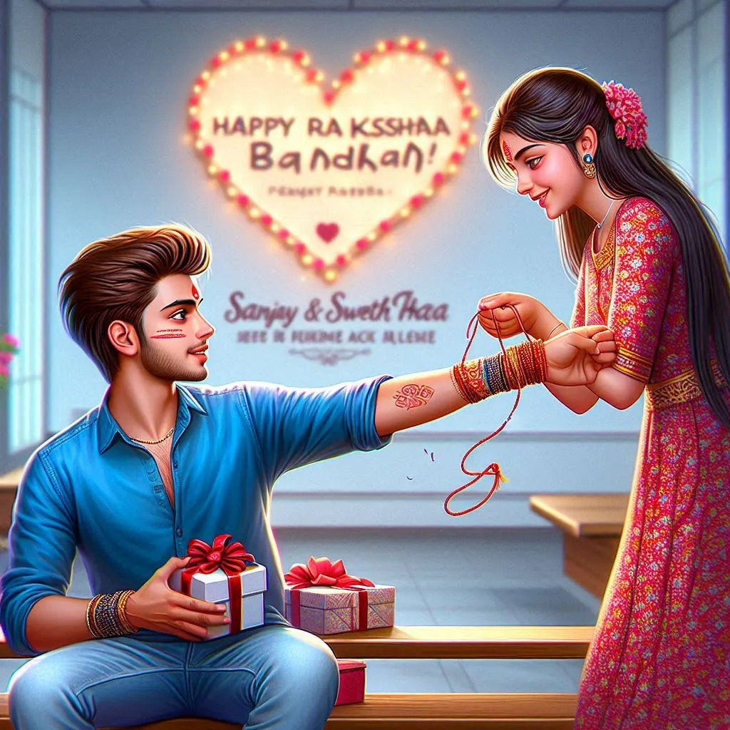 2024 Happy Raksha Bandhan AI Image