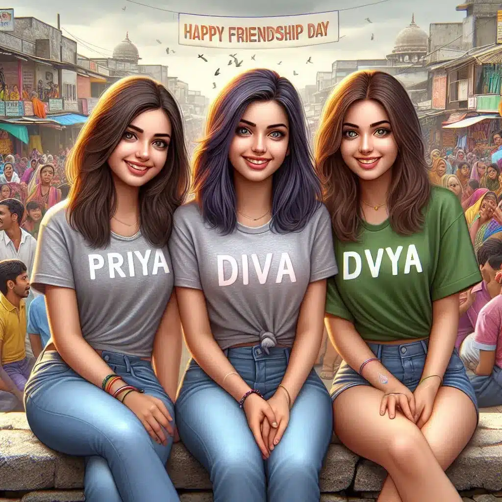 Girls Happy Friendship Day Image