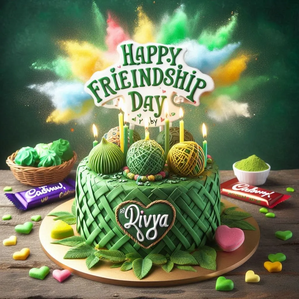 Happy Friendship Day Cake with Name Images