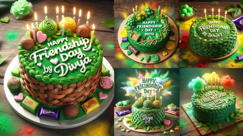 Happy Friendship Day Cake with Name Images