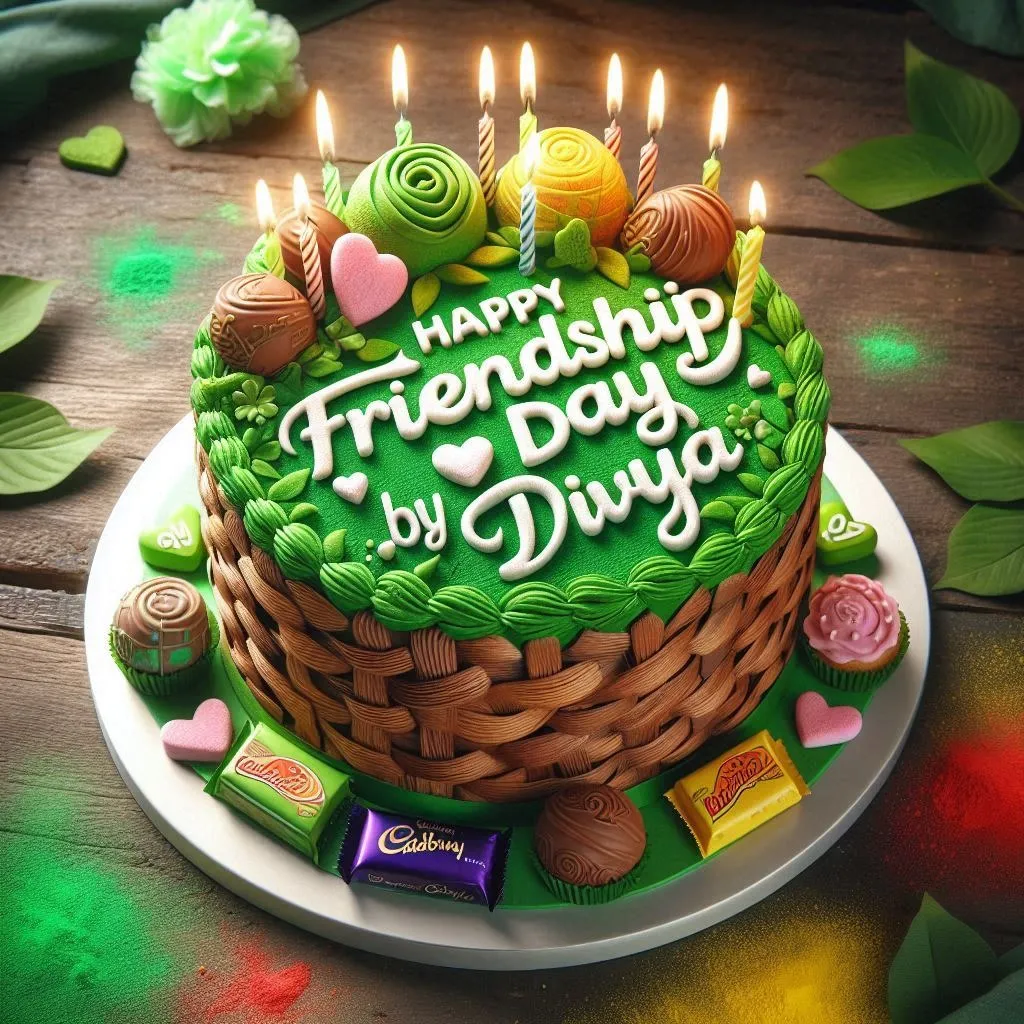 Happy Friendship Day Cake with Name Images