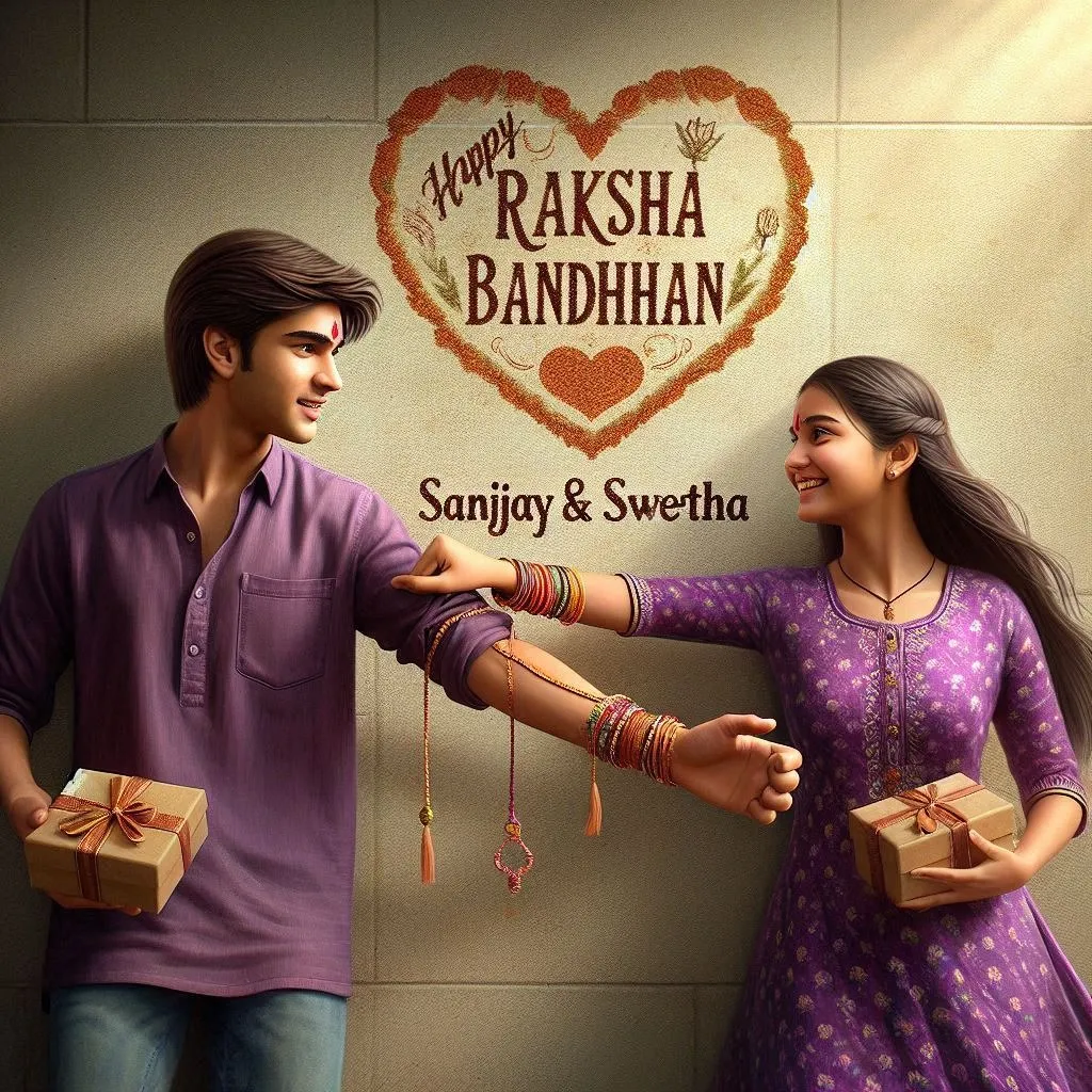 2024 Happy Raksha Bandhan AI Photo