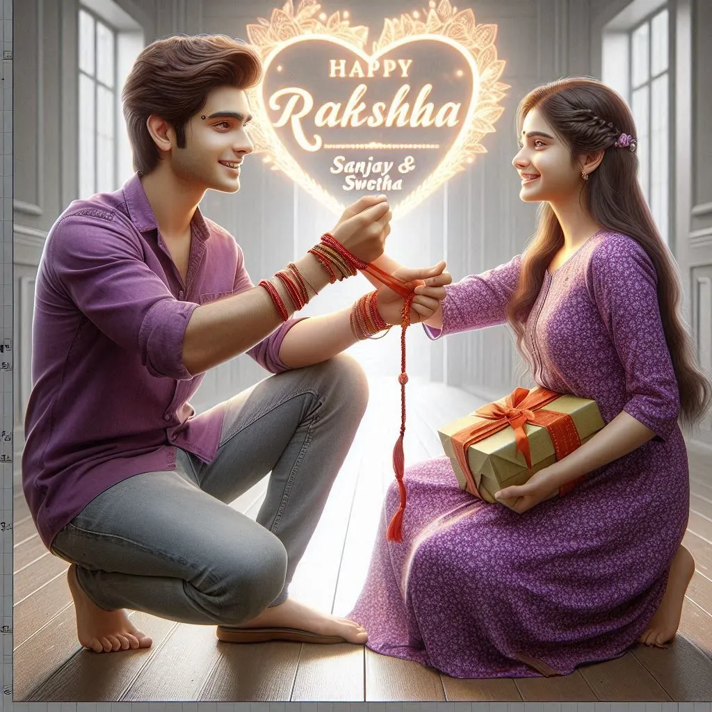 2024 Happy Raksha Bandhan AI Photo