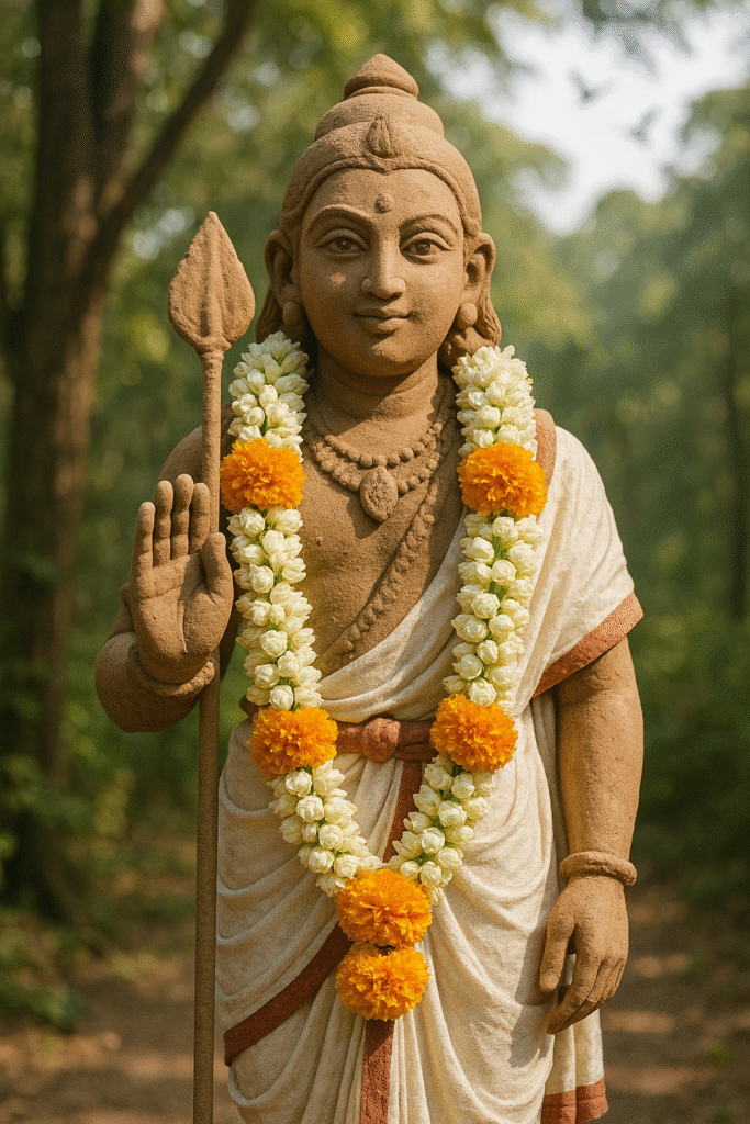 Eco-Friendly Murugan Idol in Nature Prompts 2025