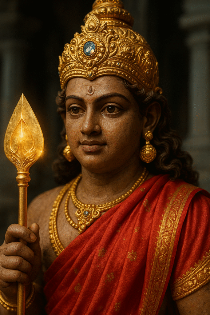 Murugan Vel Glow Close-up Portrait Prompts 2025