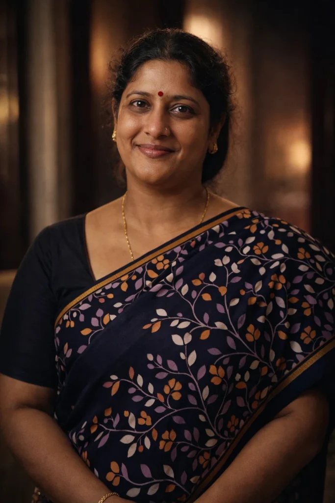 Transform this photo into cinematic portrait style, soft warm lighting, realistic skin texture, high dynamic range, natural color grading, professional photography, sharp focus, blurred background, ultra realistic.