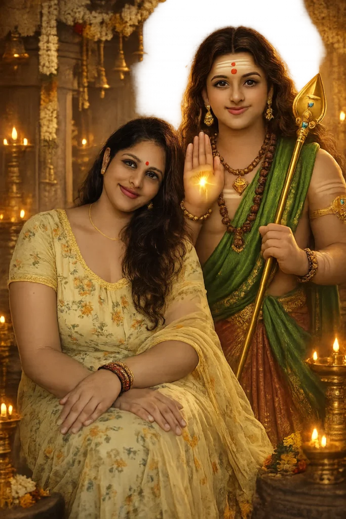 Murugan Blessing Family Style Scene