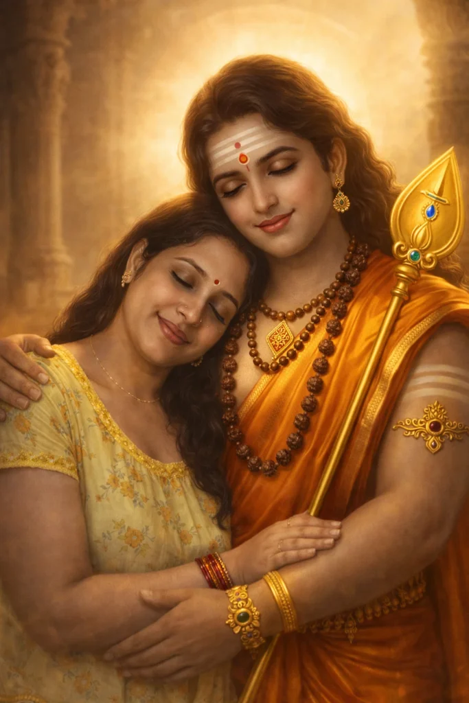 Murugan Hugging the User