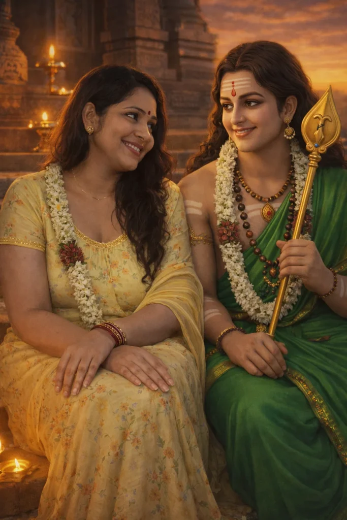 Murugan and User Sitting Together