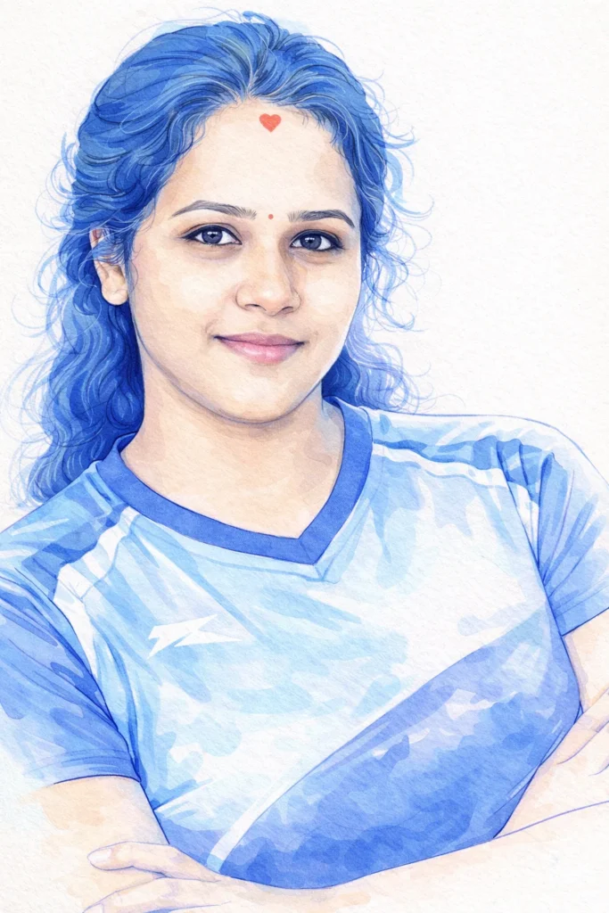 Create a stylish dynamic portrait of the uploaded person using watercolor markers and sketch-style illustration. Keep the face exactly the same as the uploaded image. Use only one [color] color family in multiple shades: one bright vivid version of the color for important contour lines and details, and one very soft pastel version of the same color for shadows and volume. Use maximum white space around the portrait with almost all of the background left blank. Do not use dark colors. The marker strokes should be clean, long, and smooth without overlapping too much. Add slight paper texture and a modern artistic camera angle. The final image should feel bold, graphic, minimal, and stylish.