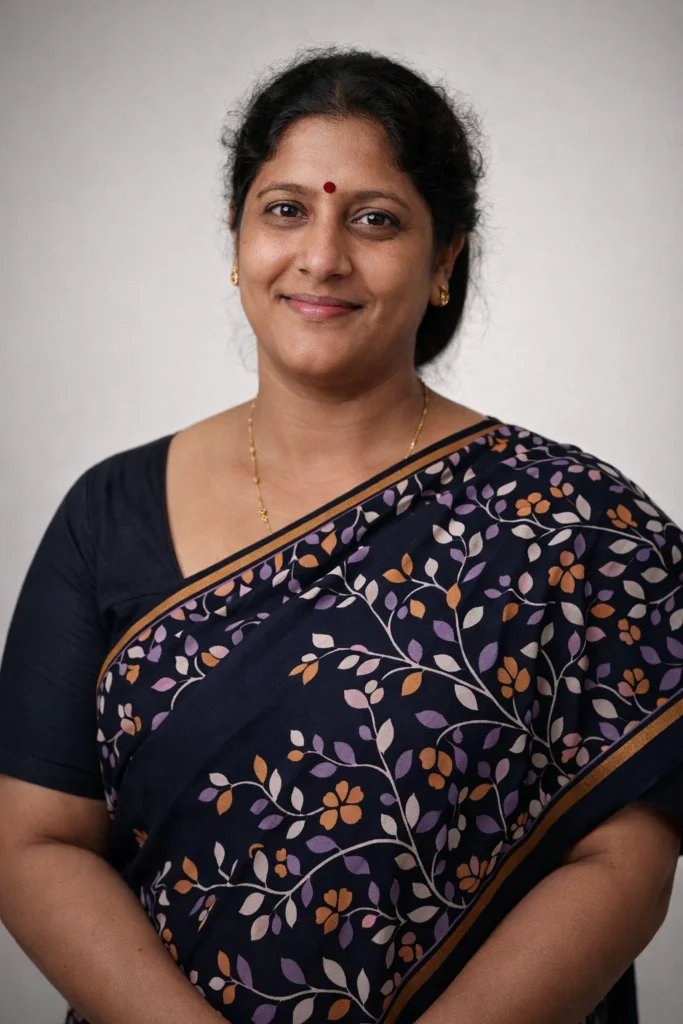 Edit this photo like professional studio portrait using 85mm lens, soft box lighting, natural face texture, sharp eyes, clean background, high detail photography, premium look.