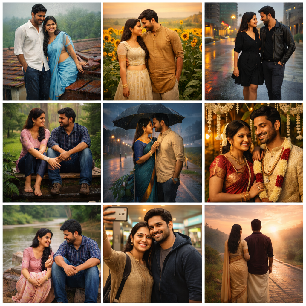 100 Unique Ultra-Realistic Couple Image Prompts for ChatGPT