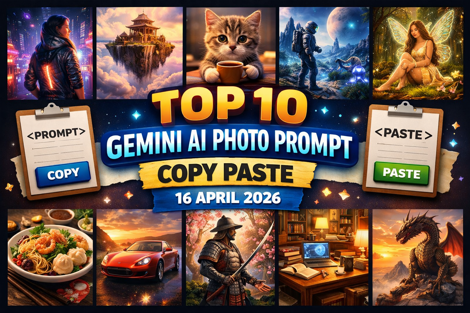 Top 10 Gemini AI Photo Prompt Copy Paste – 16 April 2026