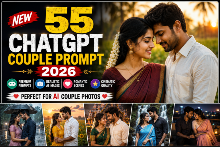 New 55 ChatGPT Couple Prompt 2026 for Realistic AI Photos