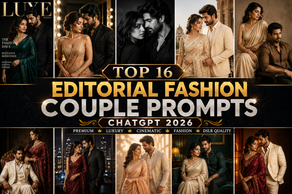Top 16 Editorial Fashion Couple Prompts ChatGPT 2026