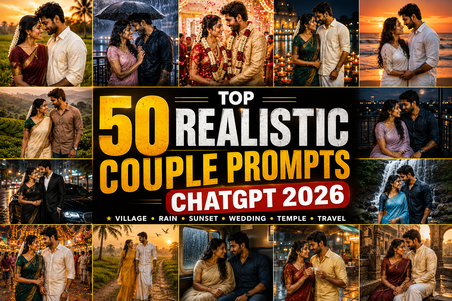 Top 50 Realistic Couple Prompt ChatGPT 2026
