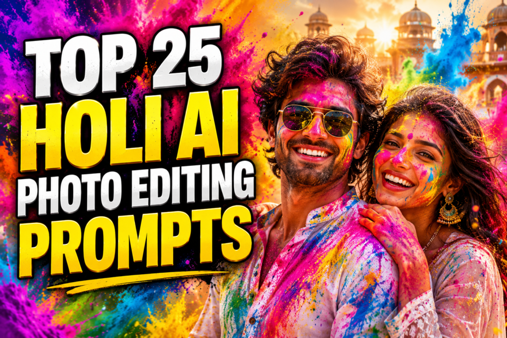 25 Viral Holi AI Photo Editing Prompts for Amazing Photos