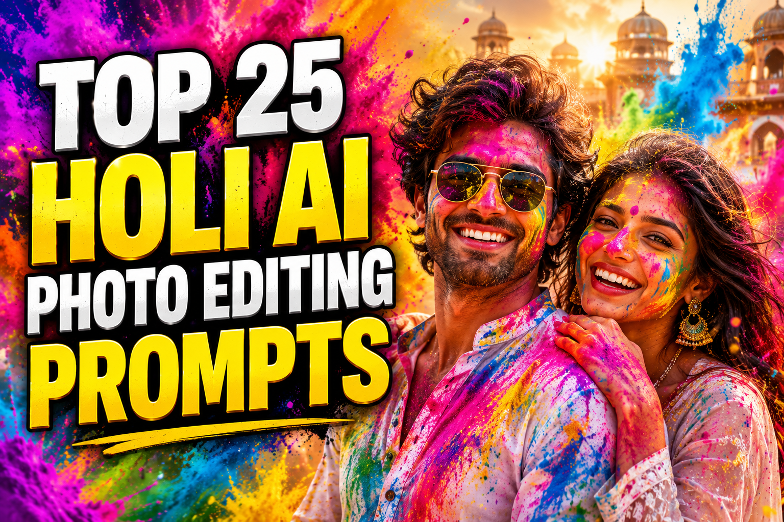 25 Viral Holi AI Photo Editing Prompts for Amazing Photos