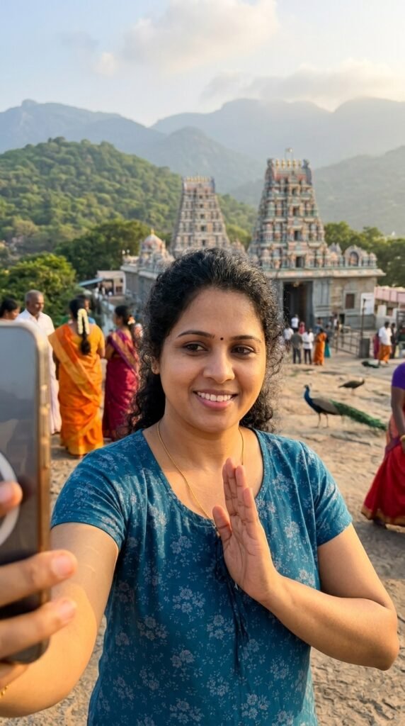 Thiruthani Murugan Temple Selfie Prompt